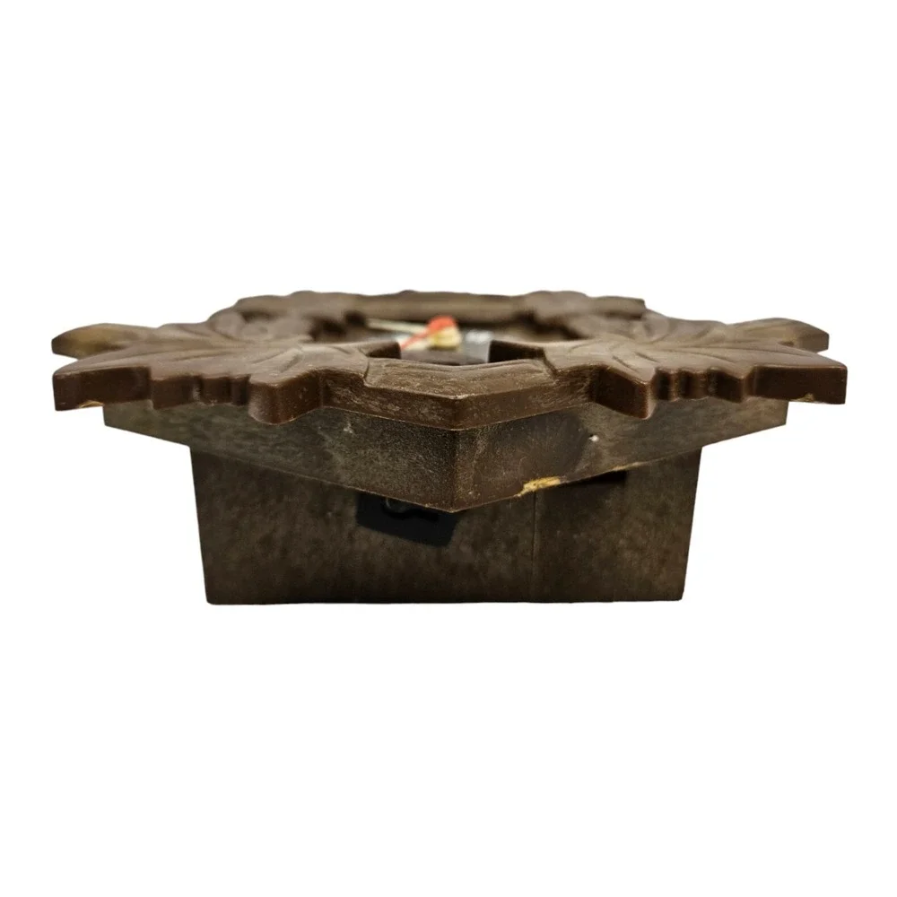 Vintage Black Forest Style Cuckoo Clock Wall Mount Quartz For Parts